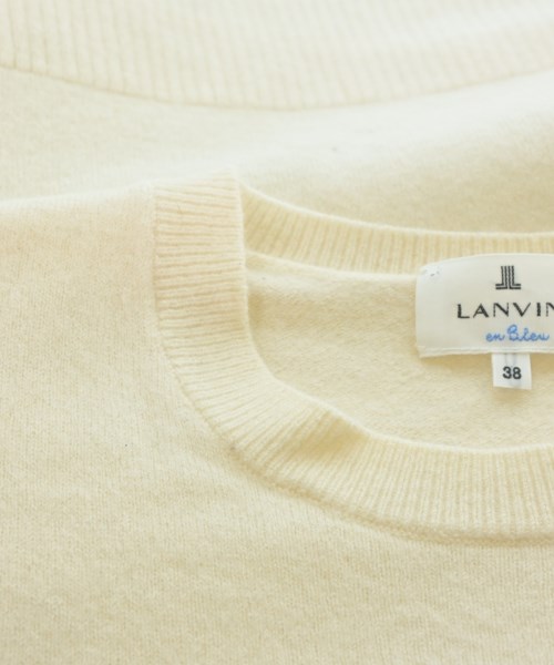 LANVIN en bleu（ランバンオンブルー）ニット・セーター 白 サイズ:38(M位) レディース/2200684214153