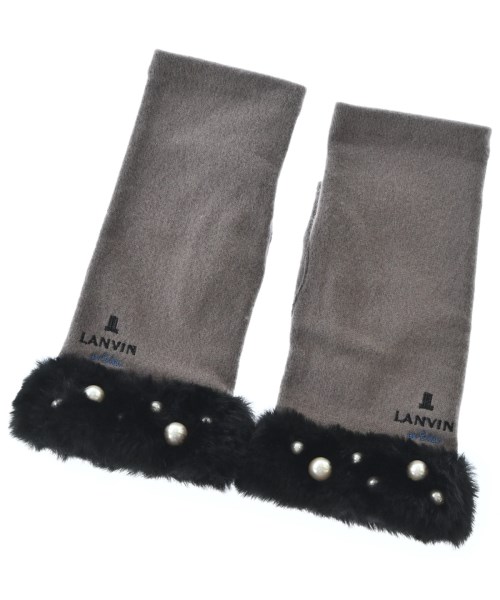 LANVIN en bleu(ランバンオンブルー)手袋 グレー サイズ:-/2200684835051