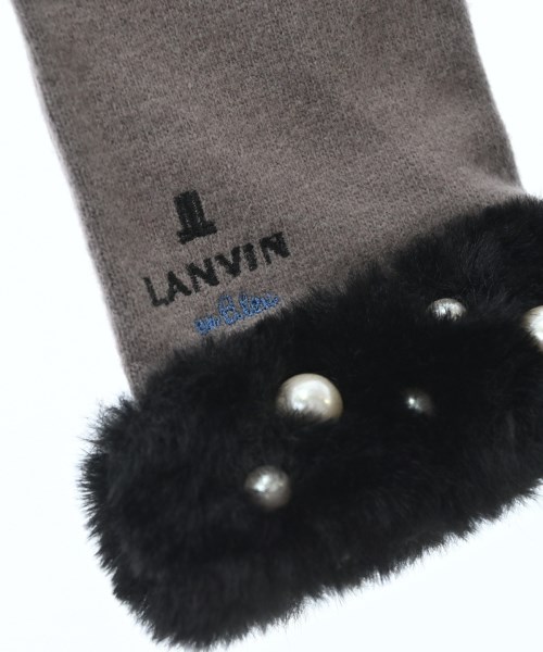 LANVIN en bleu（ランバンオンブルー）手袋 グレー サイズ:- レディース/2200684835051