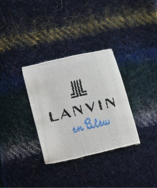 LANVIN en bleu（ランバンオンブルー）マフラー 紺 サイズ:- レディース/2200691416618