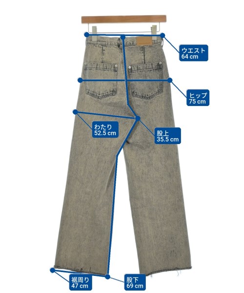 JILL by JILL STUART（ジルバイジルスチュアート）デニムパンツ グレー サイズ:S レディース/2200602141042