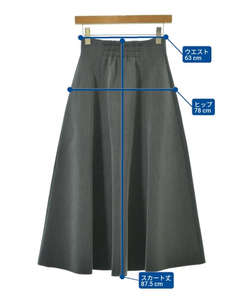 JILL by JILL STUART（ジルバイジルスチュアート）ロング・マキシ丈スカート グレー サイズ:S レディース/2200649840045