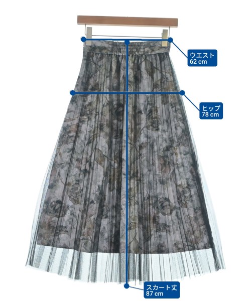 JILL by JILL STUART（ジルバイジルスチュアート）ロング・マキシ丈スカート グレー サイズ:S レディース/2200647315057