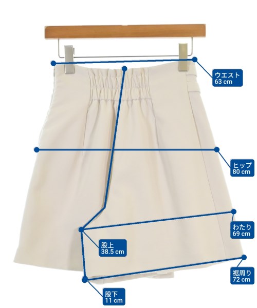 JILL by JILL STUART（ジルバイジルスチュアート）ショートパンツ 白 サイズ:S レディース/2200671078041