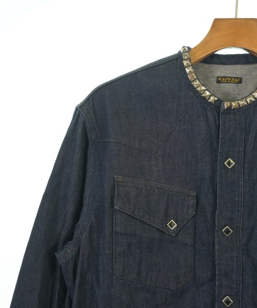 KAPITAL（キャピタル）カジュアルシャツ 紺 サイズ:4(L位) メンズ/2200612219069