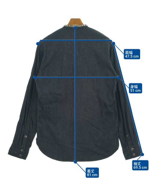 KAPITAL（キャピタル）カジュアルシャツ 紺 サイズ:4(L位) メンズ/2200612219069