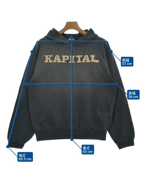KAPITAL（キャピタル）パーカー グレー サイズ:3(L位) メンズ/2200612219113