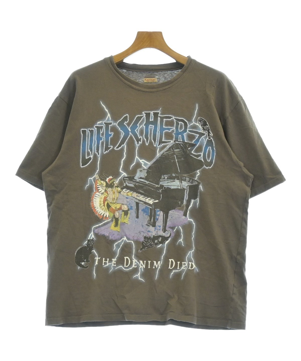 KAPITAL（キャピタル）Tシャツ・カットソー 茶 サイズ:L メンズ