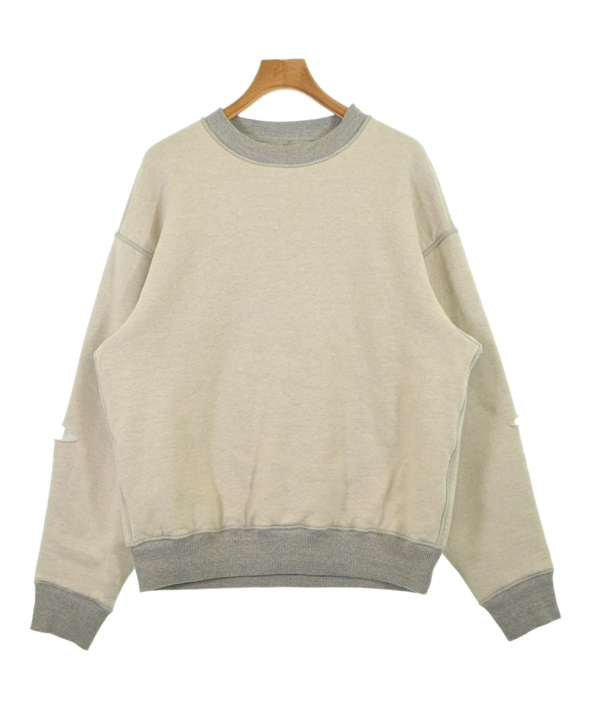 KAPITAL キャピタル　加工スウェット　サイズ0 KAPITAL（キャピタル）スウェット 白 サイズ:4(XL位) メンズ