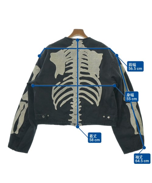 KAPITAL（キャピタル）デニムジャケット 黒 サイズ:5(XXL位) メンズ/2200640660031