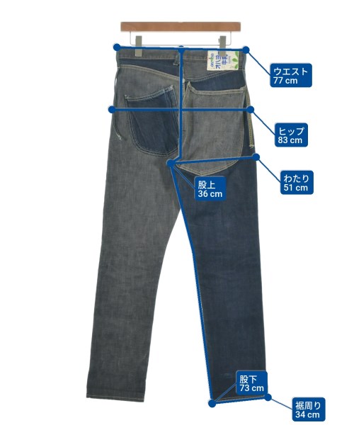 KAPITAL（キャピタル）デニムパンツ 紺 サイズ:2(M位) メンズ/2200635149527