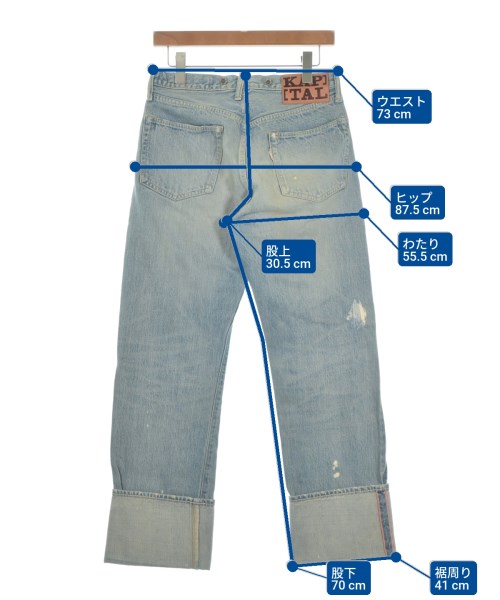 KAPITAL（キャピタル）デニムパンツ 青 サイズ:32(L位) メンズ/2200635149558