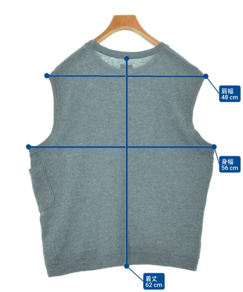 KAPITAL（キャピタル）ベスト 青 サイズ:4(XL位) メンズ/2200649681075