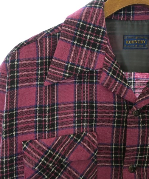 KAPITAL（キャピタル）カジュアルシャツ ピンク サイズ:3(L位) メンズ/2200650480155