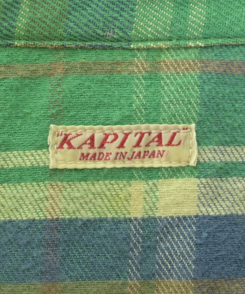 KAPITAL（キャピタル）カジュアルシャツ 緑 サイズ:L メンズ/2200710022059