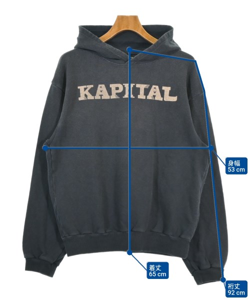 KAPITAL（キャピタル）パーカー 紺 サイズ:3(L位) メンズ/2200665219245
