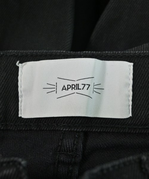 April77（エイプリルセブンティセブン）デニムパンツ 黒 サイズ:28(S位) メンズ/2200633744038