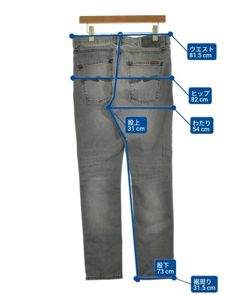 Nudie Jeans（ヌーディージーンズ）デニムパンツ グレー サイズ:31(M位) メンズ/2200552852074