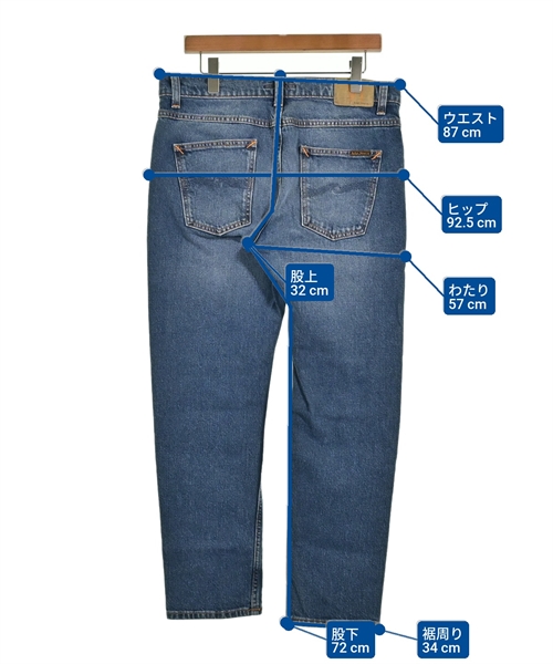 Nudie Jeans（ヌーディージーンズ）デニムパンツ 青 サイズ:33(L位) メンズ/2200613302012