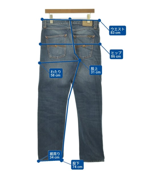 Nudie Jeans（ヌーディージーンズ）デニムパンツ 青 サイズ:32(L位) メンズ/2200727688057