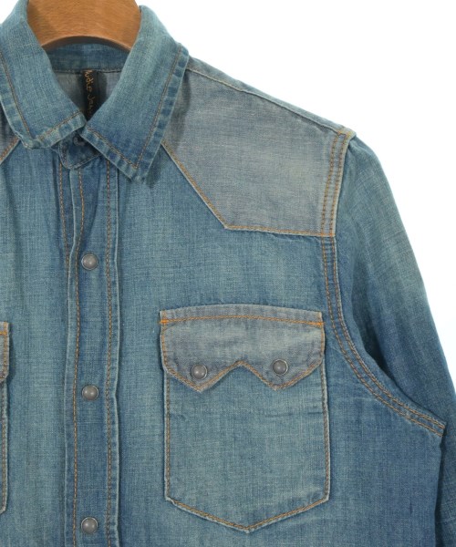 Nudie Jeans（ヌーディージーンズ）カジュアルシャツ 青 サイズ:S メンズ/2200684593135