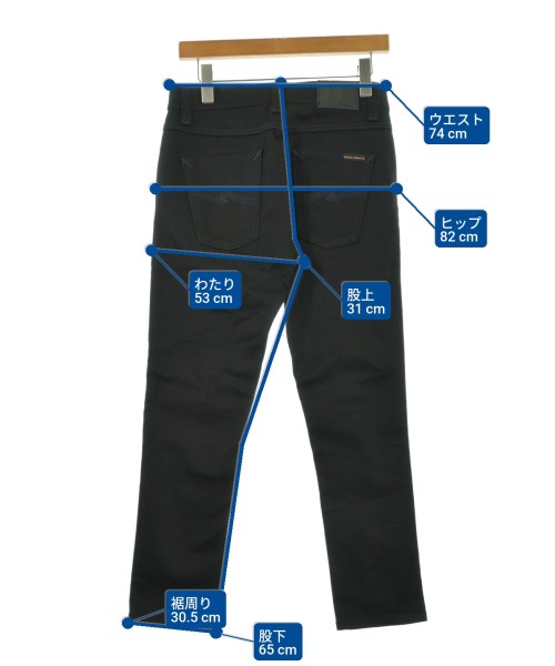 Nudie Jeans（ヌーディージーンズ）デニムパンツ 黒 サイズ:28(S位) メンズ/2200684925035