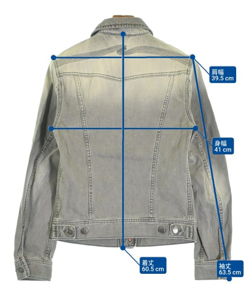 Nudie Jeans（ヌーディージーンズ）デニムジャケット グレー サイズ:XS メンズ/2200692144015