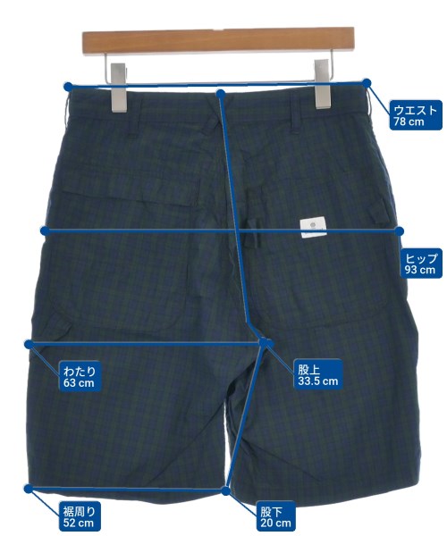 Engineered Garments（エンジニアドガーメンツ）ショートパンツ 紺 サイズ:XS メンズ/2200553621143