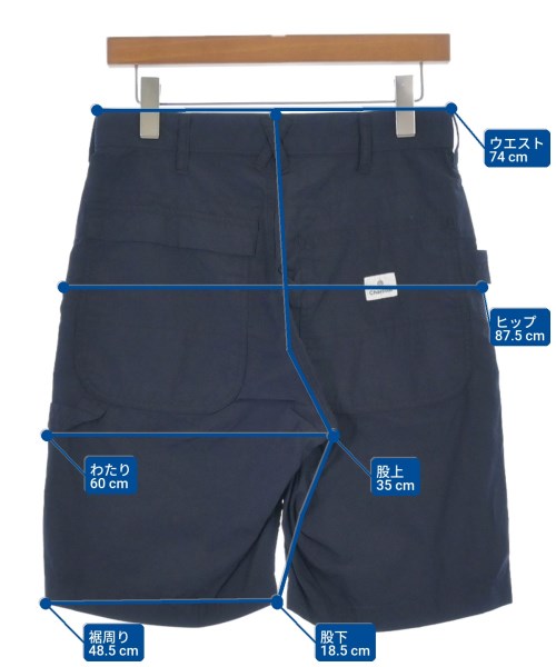 Engineered Garments（エンジニアドガーメンツ）ショートパンツ 紺 サイズ:XXS メンズ/2200555308233