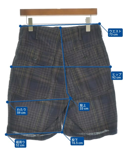 Engineered Garments（エンジニアドガーメンツ）ショートパンツ 黒 サイズ:XXS メンズ/2200555308349