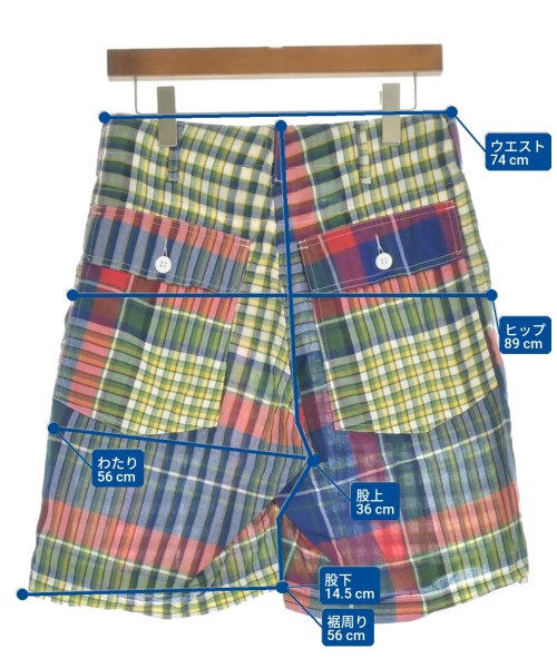 Engineered Garments（エンジニアドガーメンツ）ショートパンツ 赤 サイズ:XXS メンズ/2200555308356