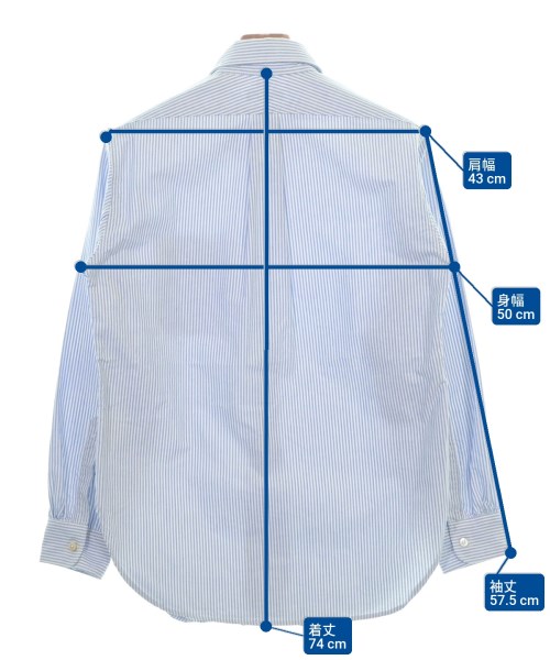 Engineered Garments（エンジニアドガーメンツ）カジュアルシャツ 青 サイズ:XS メンズ/2200557849048