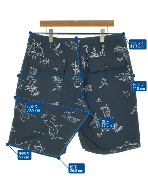 Engineered Garments（エンジニアドガーメンツ）ショートパンツ 紺 サイズ:L メンズ/2200631849032