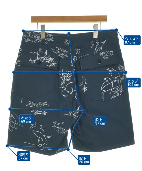 Engineered Garments（エンジニアドガーメンツ）ショートパンツ 紺 サイズ:M メンズ/2200631849056