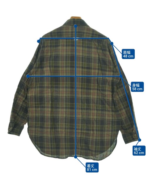 Engineered Garments（エンジニアドガーメンツ）カジュアルシャツ カーキ サイズ:M メンズ/2200631853060