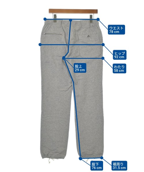 Engineered Garments（エンジニアドガーメンツ）スウェットパンツ グレー サイズ:XS メンズ/2200620617390