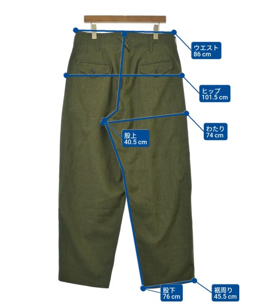 Engineered Garments（エンジニアドガーメンツ）スラックス 緑 サイズ:M メンズ/2200526887408