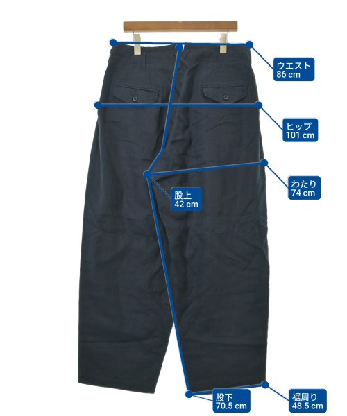Engineered Garments（エンジニアドガーメンツ）スラックス 紺 サイズ:M メンズ/2200529213150