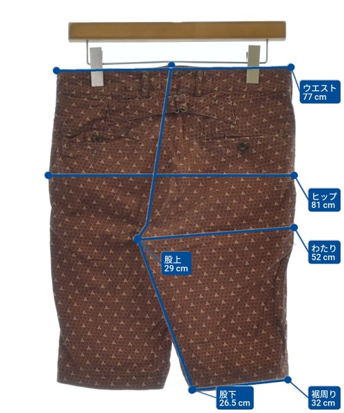 Engineered Garments（エンジニアドガーメンツ）ショートパンツ 赤 サイズ:30(M位) メンズ/2200639022017