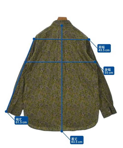 Engineered Garments（エンジニアドガーメンツ）カジュアルシャツ 緑 サイズ:M メンズ/2200643870147