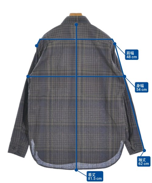Engineered Garments（エンジニアドガーメンツ）カジュアルシャツ 紺 サイズ:S メンズ/2200540565016
