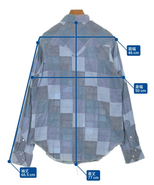 Engineered Garments（エンジニアドガーメンツ）カジュアルシャツ 青 サイズ:L メンズ/2200546159097