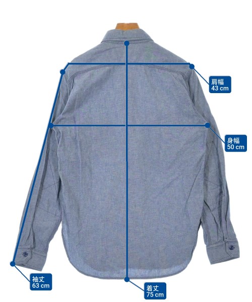 Engineered Garments（エンジニアドガーメンツ）カジュアルシャツ 青 サイズ:S メンズ/2200613453097