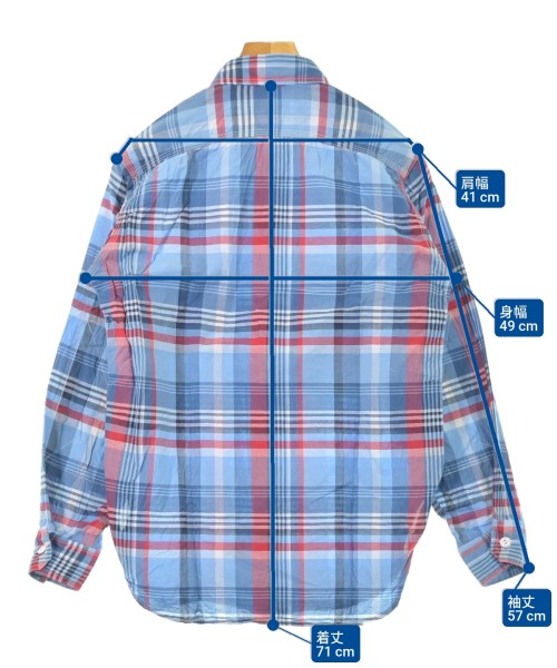 Engineered Garments（エンジニアドガーメンツ）カジュアルシャツ 青 サイズ:XS メンズ/2200612077362