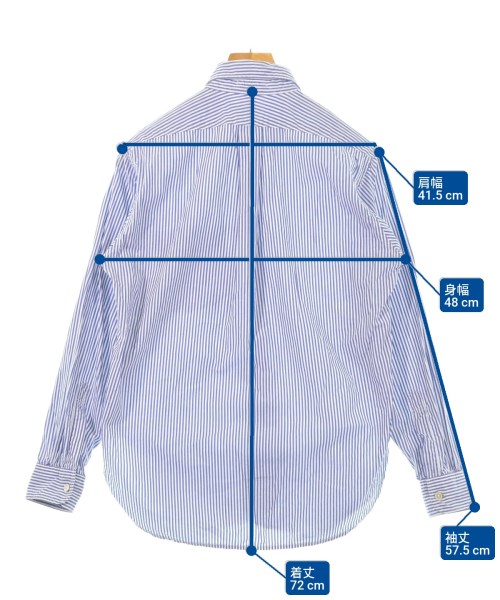 Engineered Garments（エンジニアドガーメンツ）カジュアルシャツ 青 サイズ:XS メンズ/2200627890130