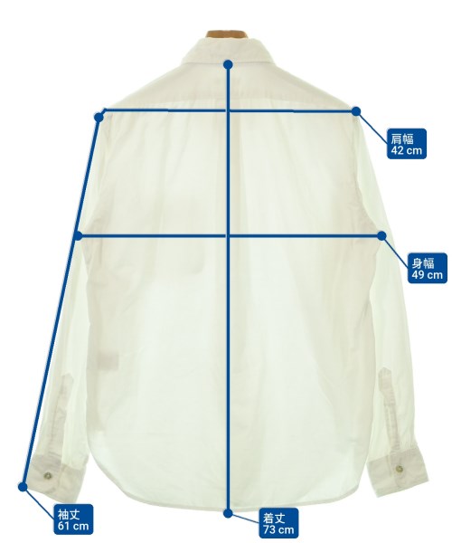 Engineered Garments（エンジニアドガーメンツ）カジュアルシャツ 白 サイズ:S メンズ/2200630574089