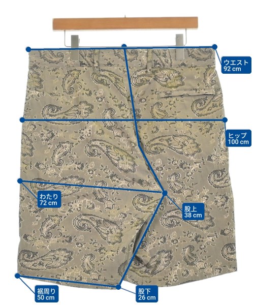 Engineered Garments（エンジニアドガーメンツ）ショートパンツ グレー サイズ:M メンズ/2200632325085