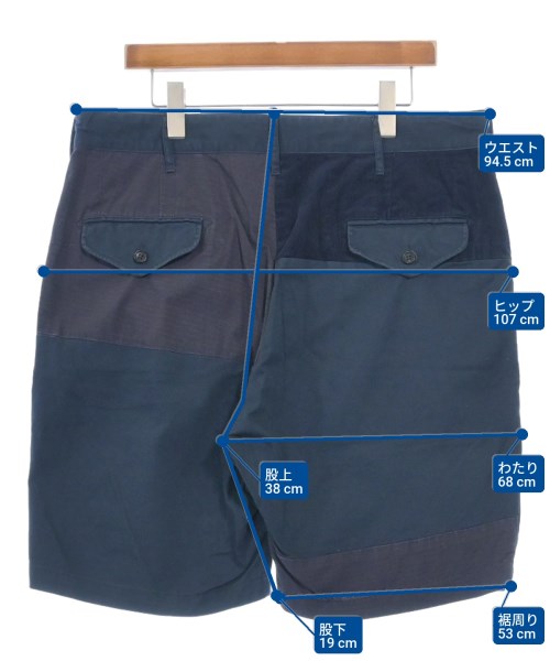 Engineered Garments（エンジニアドガーメンツ）ショートパンツ 紺 サイズ:L メンズ/2200622732145