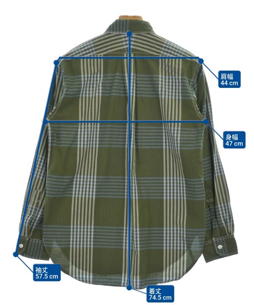 Engineered Garments（エンジニアドガーメンツ）カジュアルシャツ カーキ サイズ:XS メンズ/2200610037238