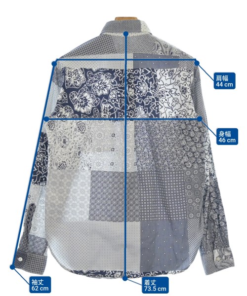 Engineered Garments（エンジニアドガーメンツ）カジュアルシャツ 紺 サイズ:S メンズ/2200610037245